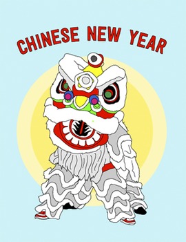 Preview of Chinese New Year Coloring Sheet