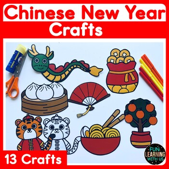 Preview of Chinese New Year Craft | Chinese Fan Year of Dragon Craft | Lantern Tiger Craft