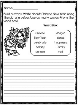 Chinese New Year Craft and Activity Pack by First Grade Frenzy | TpT