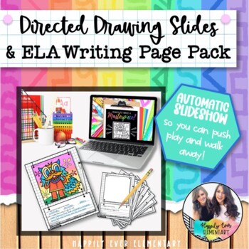 Preview of Chinese New Year Directed Drawing Automatic Slide Show | ELA Writing Page Pack