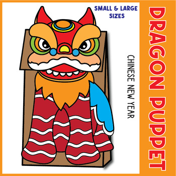 Preview of Chinese New Year Dragon Puppet Craft | Lunar New Year |Chinese Paper Cutting