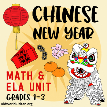Preview of Chinese New Year ELA & Math Unit ~ Holidays Around the World – CC aligned 1-3
