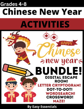 Preview of Chinese New Year Escape Room and Games Bundle