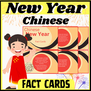 Preview of Chinese New Year Fact Cards arts activities for kindergarten printables