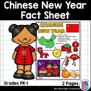 Preview of Chinese New Year Fact Sheet for Early Readers