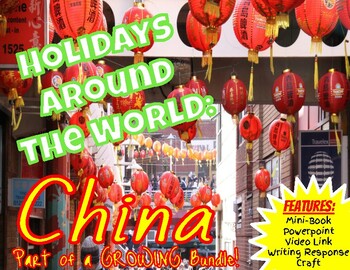 Preview of Chinese New Year Holidays Around the World | Winter Holidays: China + PowerPoint