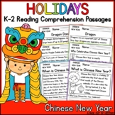 Chinese New Year Holidays Reading Comprehension Passages K-2