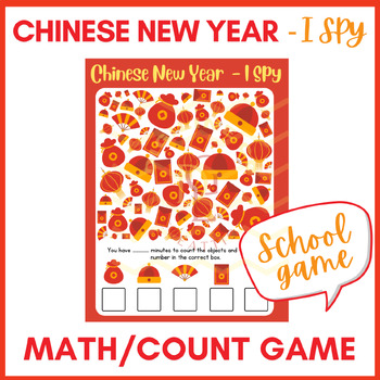 Preview of Chinese New Year I Spy Counting math logic game Centers phonics no prep 4th 5th