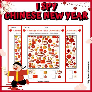 Preview of Chinese New Year I Spy - Find And Count Worksheets