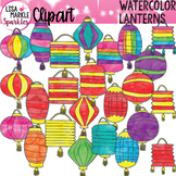 Chinese New Year Lantern Clipart Watercolor