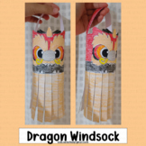 Chinese New Year Lantern Lunar Dragon 2024 Craft Wind Sock