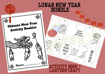 Preview of Chinese New Year Lunar New Year Activity Booklet and Lantern Craft