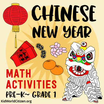Preview of Chinese New Year Math Activities ~ Holidays Around the World – CC aligned PreK-1