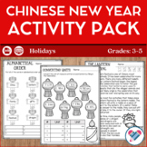 Chinese New Year Reading Writing and Math Activities