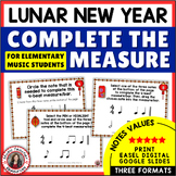 Chinese New Year Music Activities - Rhythm Worksheets - El