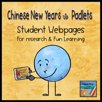 Preview of Chinese New Year Padlet: Student Webpage Learning Project