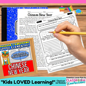 Preview of Chinese New Year: Passage and Questions: Reading Comprehension