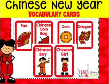 Preview of Chinese New Year Picture Vocabulary Cards FREEBIE