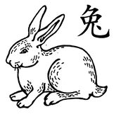 Chinese New Year Rabbit Graphic