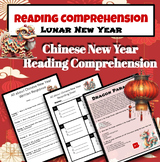 Chinese New Year Reading Comprehension / Lunar New Year Tr