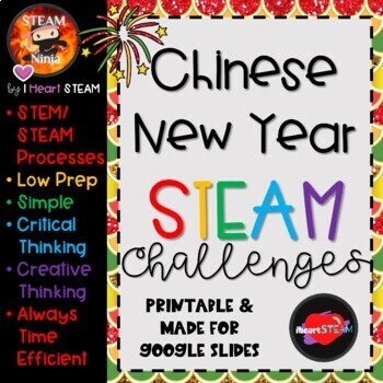 Preview of Chinese New Year STEAM Challenges - LOW PREP - New! Try out STEAM Ninja!