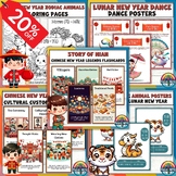 Chinese New Year Teaching Bundle: Zodiac Coloring, Traditi