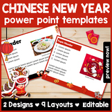 Chinese New Year-Themed Power Point Templates: Editable!