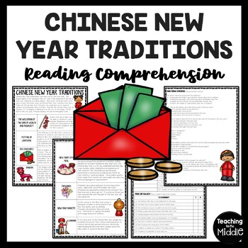 Preview of Chinese New Year Traditions Reading Comprehension Worksheet