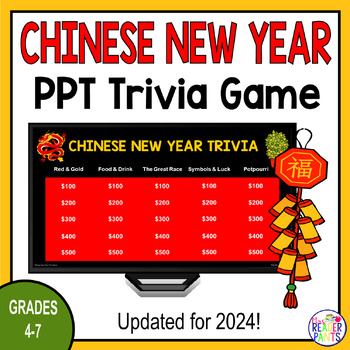 Preview of Chinese New Year Trivia Game 2024 - Chinese New Year Activity - Lunar New Year