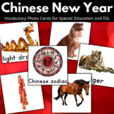 Chinese New Year Vocabulary Picture Cards with Pictures