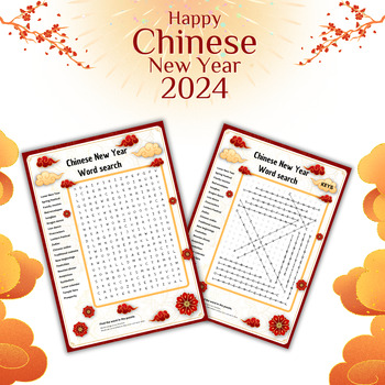 Preview of Chinese New Year Word search Worksheet