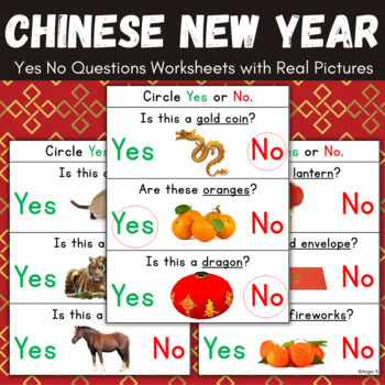 Chinese New Year Worksheets | Yes No Questions for Special Education by ...