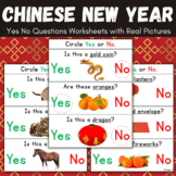 Chinese New Year Worksheets | Yes No Questions for Special