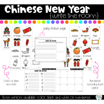 Chinese New Year Write The Room by Karima's Teaching Korner | TpT