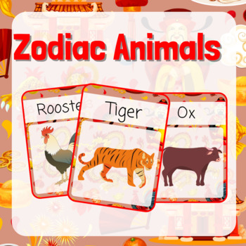 Preview of Chinese New Year Zodiac Animals Flashcards FREE