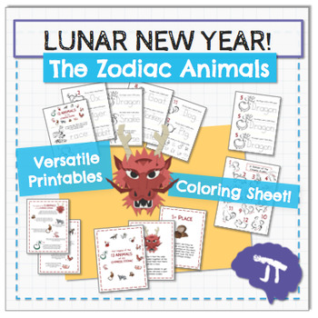 Preview of Chinese New Year Zodiac Emergent Reader, Book, and Posters