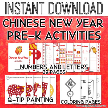 Chinese New Year activities, Chinese New Year Coloring Pages | TPT