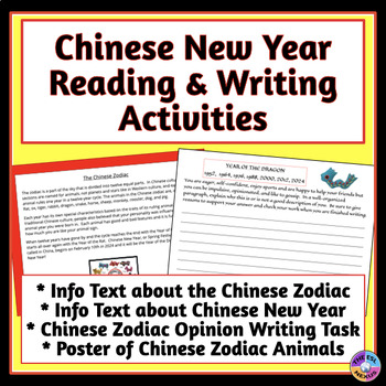 Preview of Chinese Zodiac & Chinese New Year - Lunar New Year Reading & Writing Activities