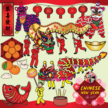 Preview of Chinese New Year and Zodiac Clip Art Bundle