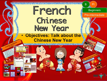 Preview of French Chinese New Year interactive activities and printables