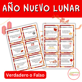 Preview of Chinese New Year in Spanish | Año nuevo Chino Juego Verdadero o Falso | Game