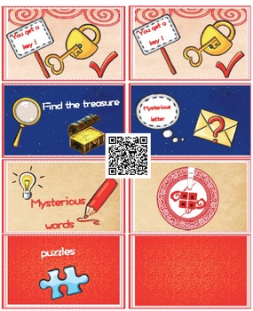 Preview of Chinese New Year key cards (for scavenger hunt & detective bundle) English file