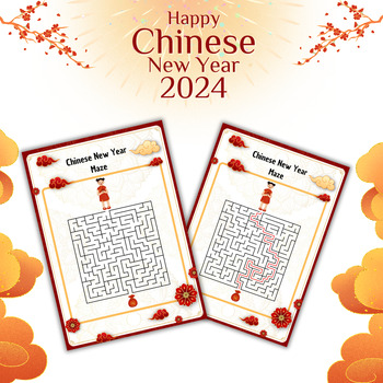 Preview of Chinese New Year maze Worksheet