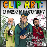 Chinese Philosophers Clip Art: Confucius, Laozi & Han Fei 