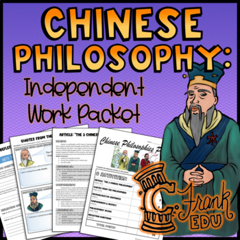 Preview of Chinese Philosophies Independent Work Packet (NO PREP!)
