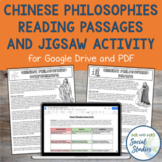 Chinese Philosophies Reading Passages and Jigsaw Activity 