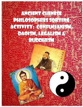 Preview of Chinese Philosophies Sorting Activity & Readings: Confucianism, Daoism, Legalism