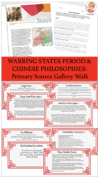 Preview of Chinese Philosophies & Warring States Period: Primary Source Gallery Walk