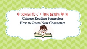 Preview of Chinese Reading Strategies: How to Guess New Characters(All levels/Immersion)