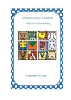 Preview of Chinese Zodiac Activities--Adjective Differentiating